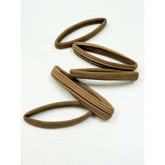 Neutral Shade Seamless Ponytail Mixed Hair Ties