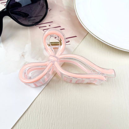 BOW JELLY COLOR HAIR CLIPS
