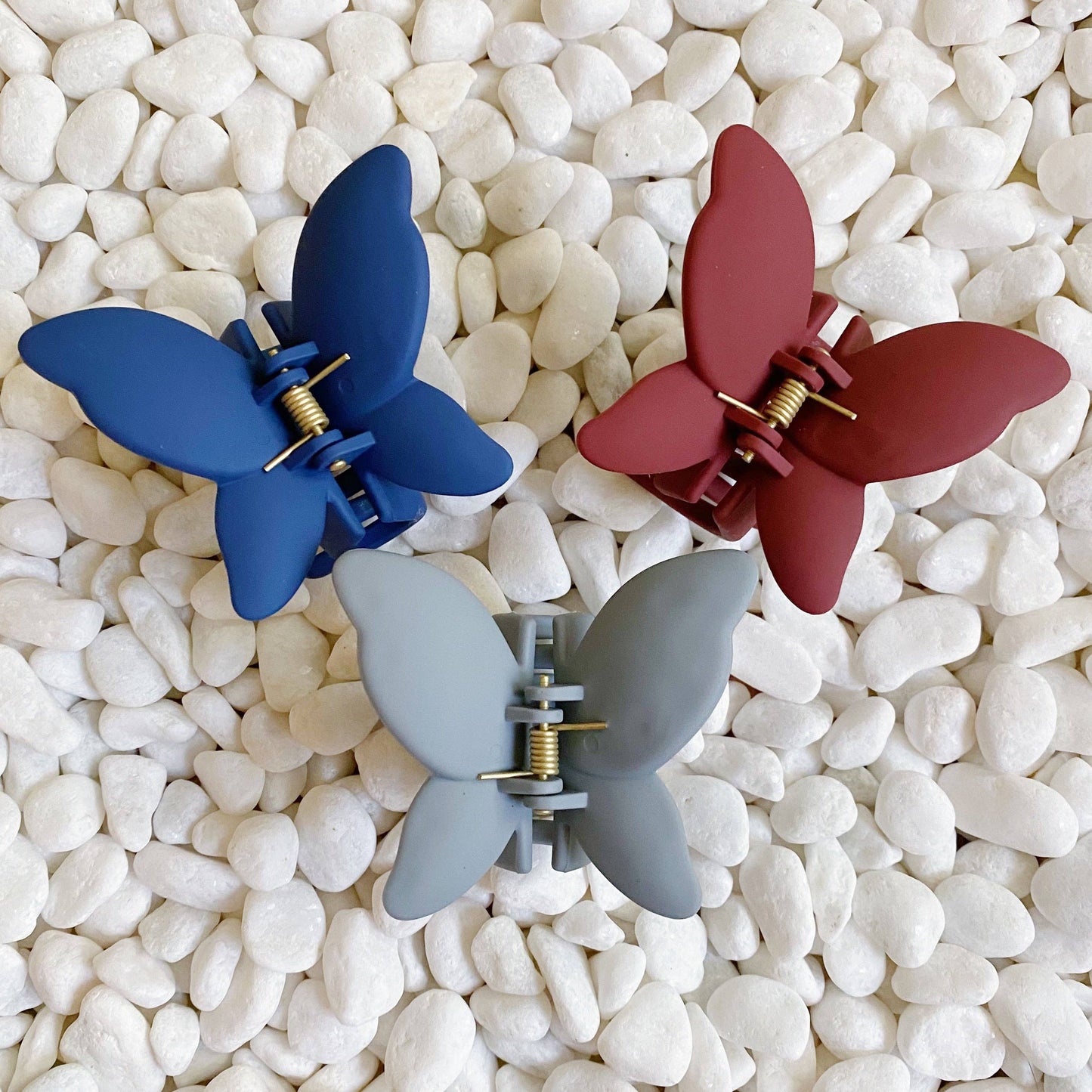 TRIO SET BUTTERFLY CLIPS