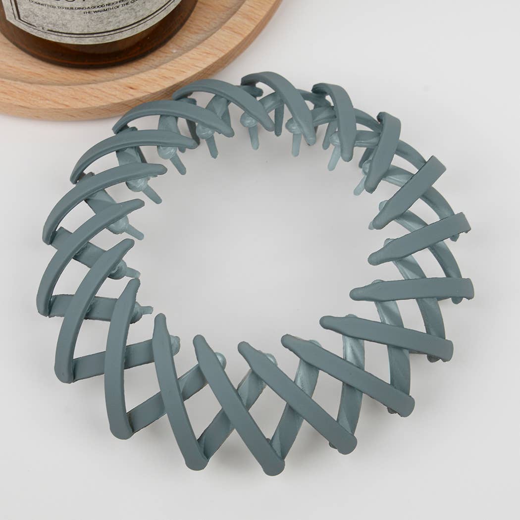 EXPANDABLE MATTE HAIR TIE/ BUN NEST HAIR HOLDER