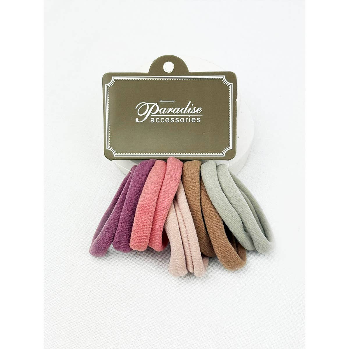 Dusty Color Shades Multicolor Elastic Hair Tie Set