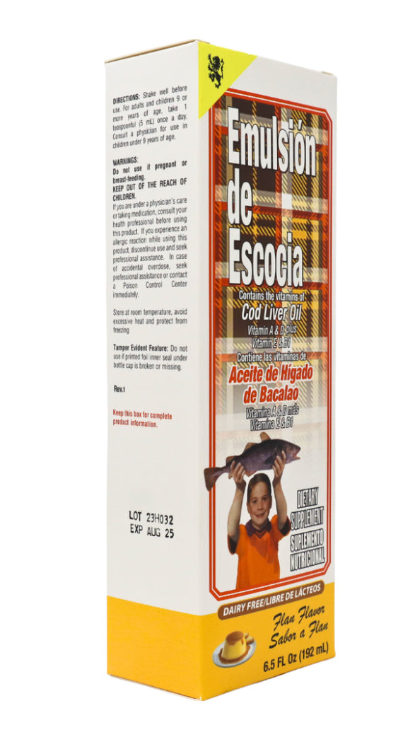 EMULSION DE  ESCOCIA FLAN 6.5 OZ