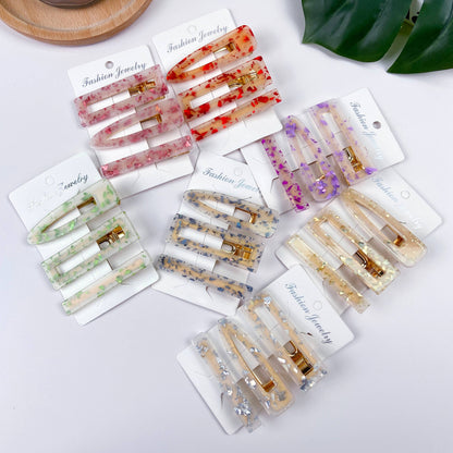 3 pcs colorful candy bangs hair clip