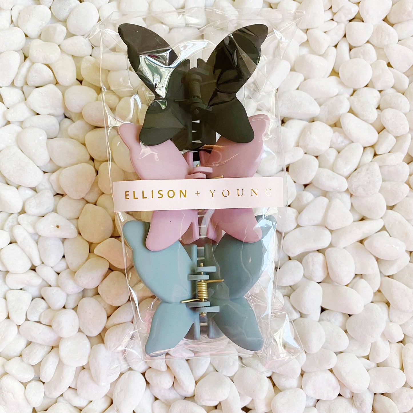 TRIO SET BUTTERFLY CLIPS