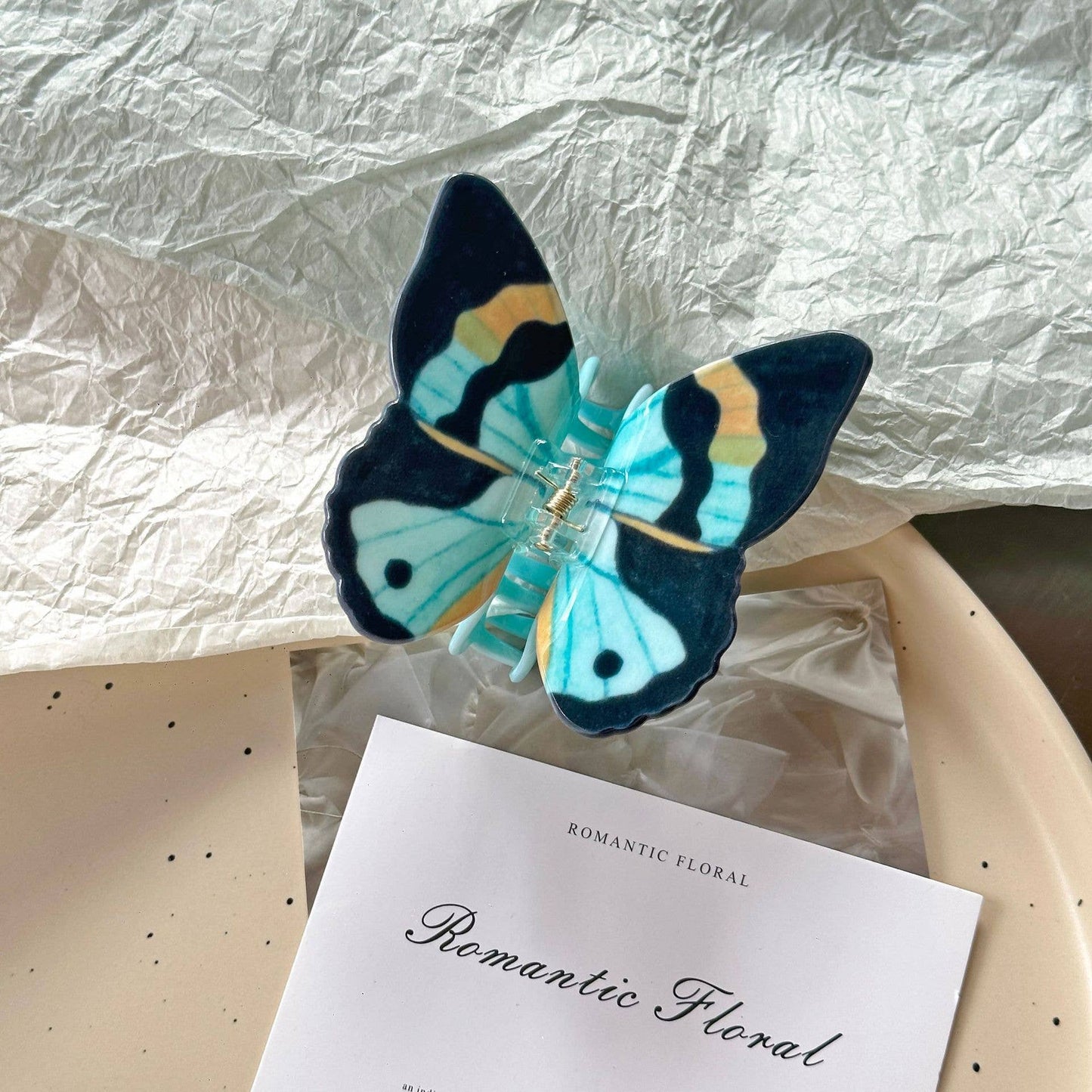 Colorful Butterfly Claw Clip