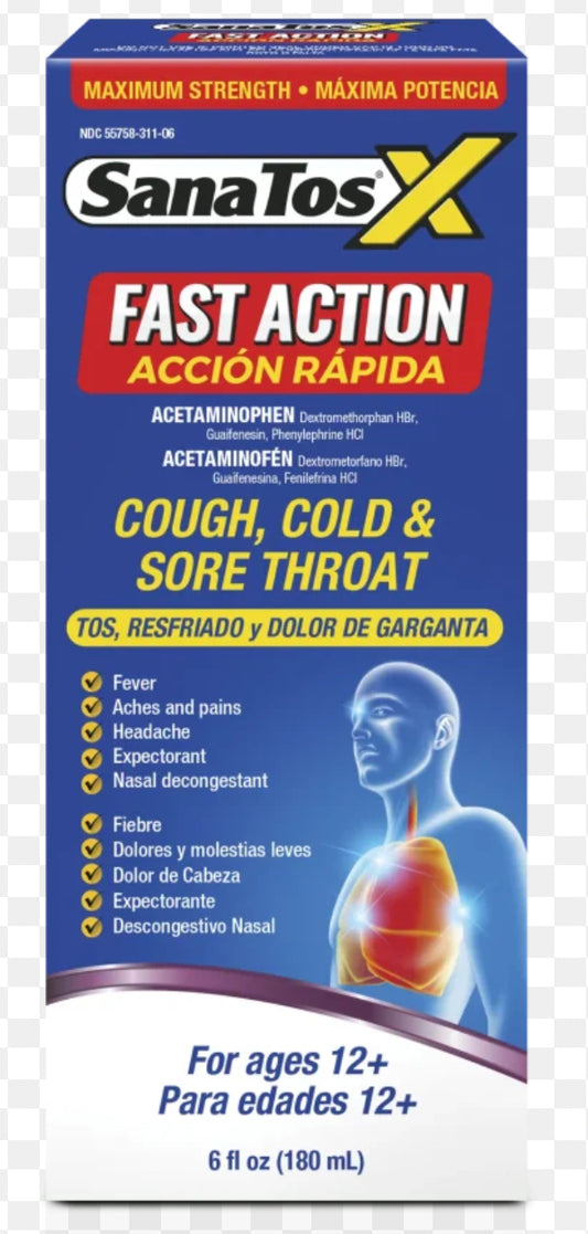 SANATOS X ACCIÓN RÁPIDA 6 OZ